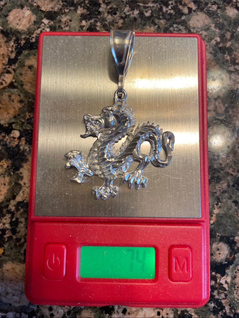 STERLING SILVER DRAGON PENDANT WITHOUT CHAIN NWT - Picture 6 of 10